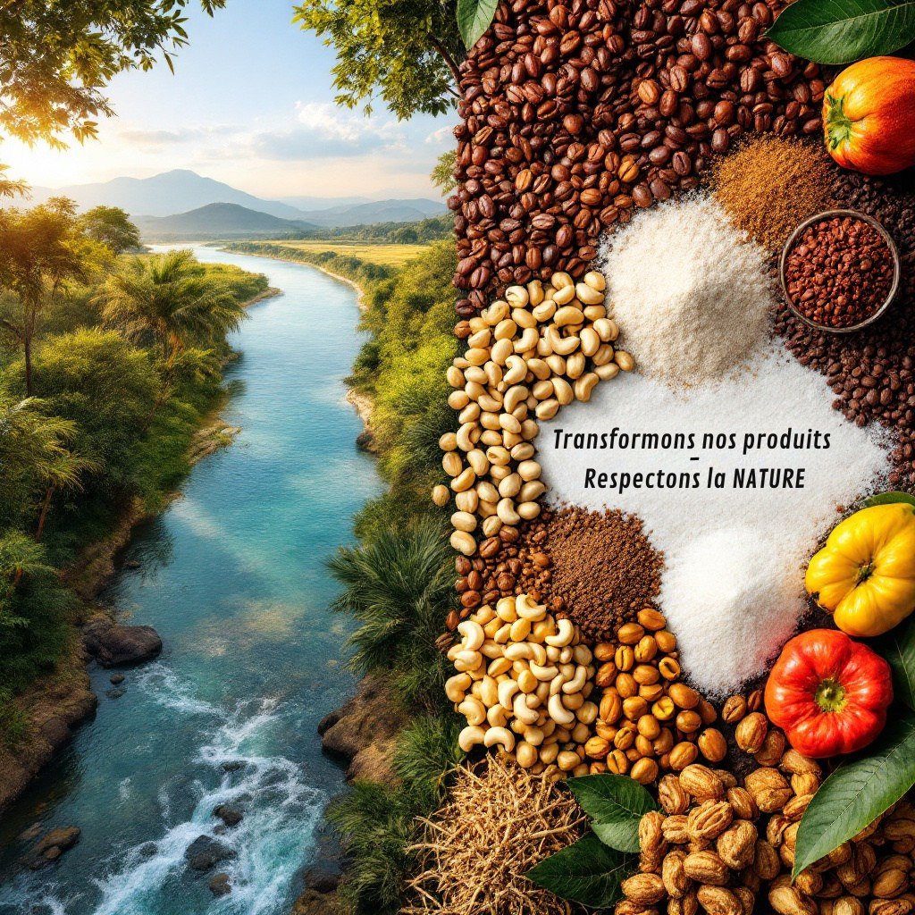 Rivière en Zone Afrique et produits agroalimentaires : transformons nos produits, respectons la nature